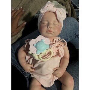 🆕12inch Realistic 2.3lb Full Body Silicone Sleeping Baby Girl Reborn Baby Dolls